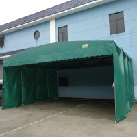 伸缩雨棚户外遮阳帐篷仓库储存大棚活动推拉篷