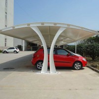 膜结构停车棚小区户外雨棚遮阳篷电动车汽车防晒景观棚