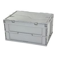 4633拦腰折叠斜插箱物流箱周转箱塑料箱卡板箱折叠箱eu箱