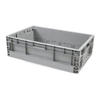 EUO4616斜插箱物流箱周转箱塑料箱卡板箱折叠箱eu箱
