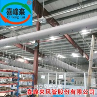 喜峰来纤维织物健康风管系统布袋风管 布风管   布袋风管  质优价廉 厂家直销