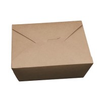 1400ml牛皮纸沙拉盒餐盒一次性外卖纸盒打包盒纸质盒子便当盒